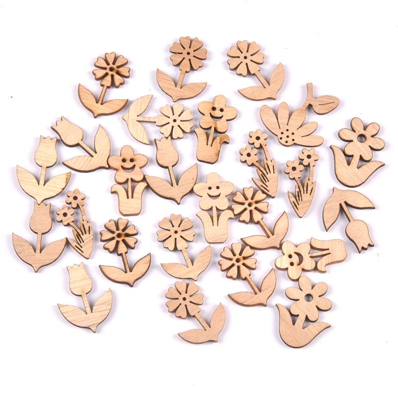 Decorative Accessories Halloween Butterfly Pattern Wood Chip Handmade