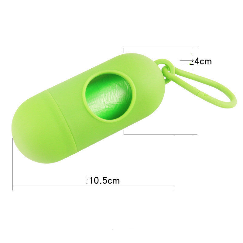 Portable Pill Garbage Box Poop Picking Bag Dog Set