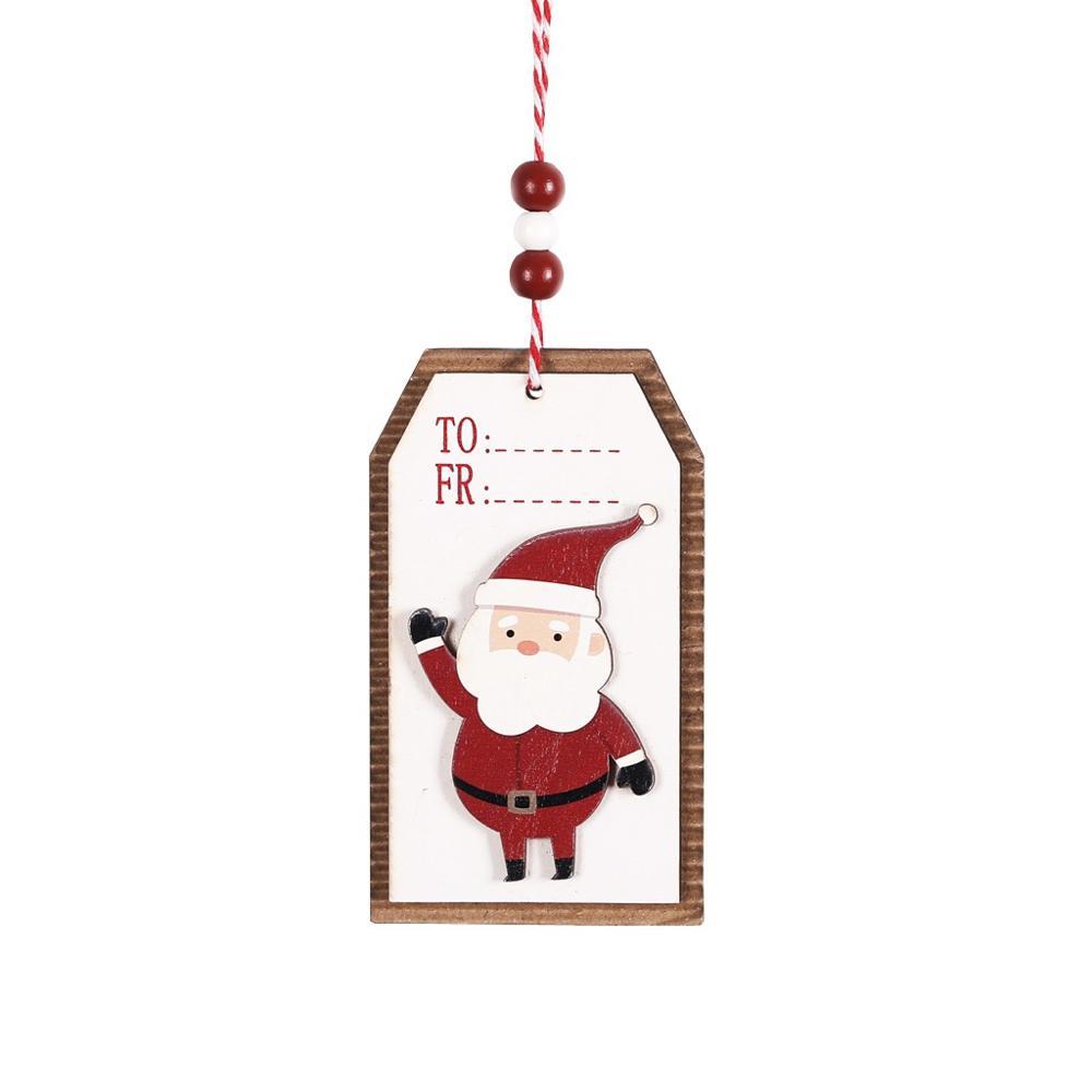 Christmas wooden pendant