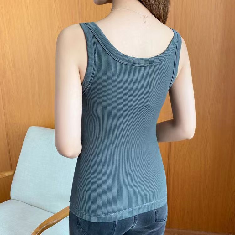 Women's Thermal Vest Fleece-lined Thickened Autumn And Winter