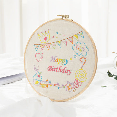 Hand Embroidered Diy Love Fabric Three-dimensional Ribbon Painting