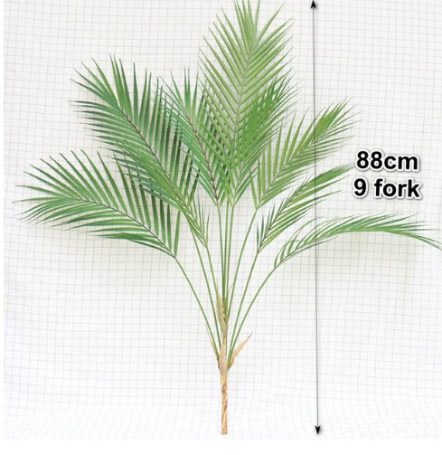 88 CM Green Artificial Palm Leaf Plastic Plants