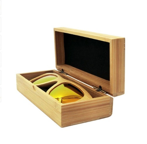 Wooden glasses case