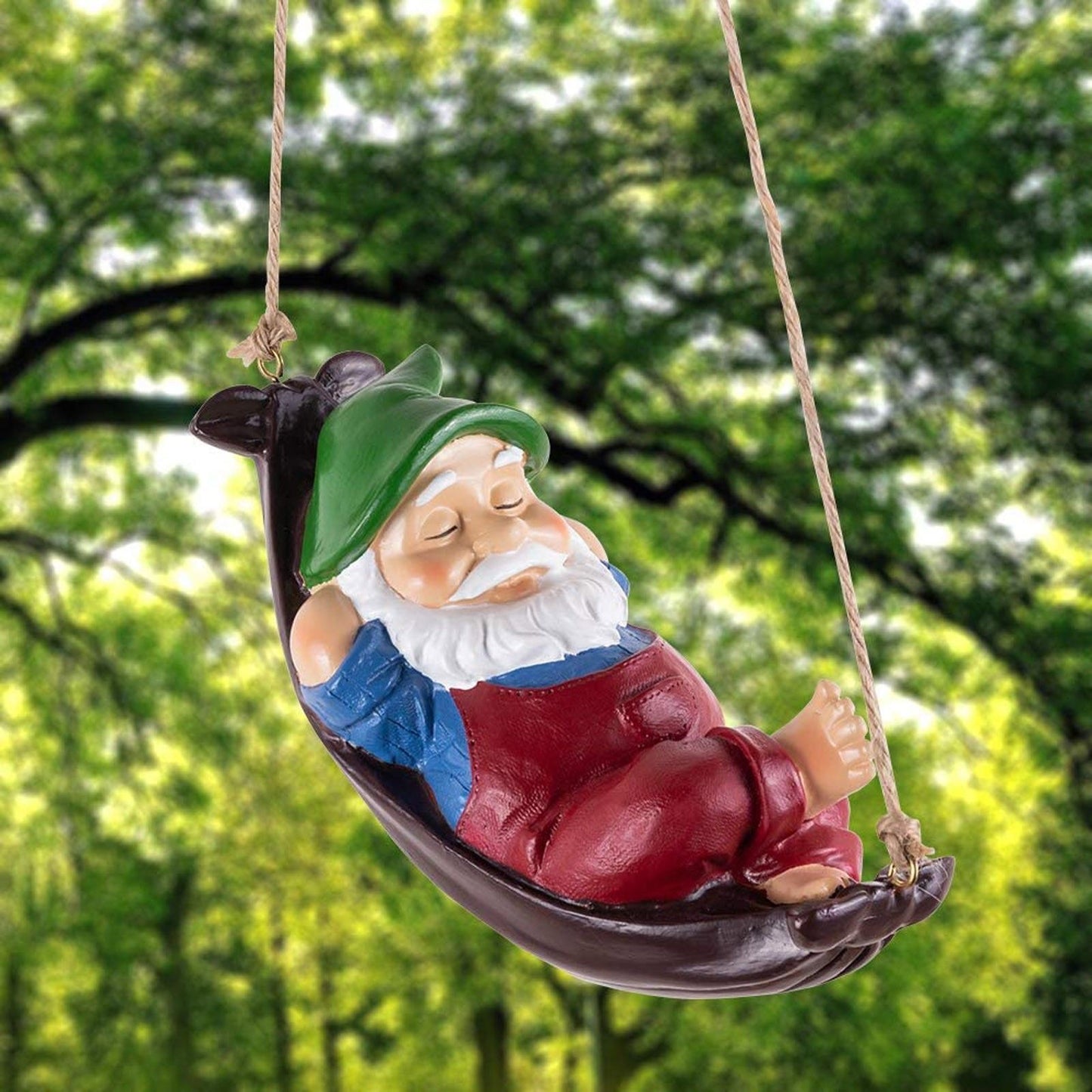 Cross-border Resin Pendants White Beard Old Farmer Leg Dwarf Gardening In Stock And Ready To Ship