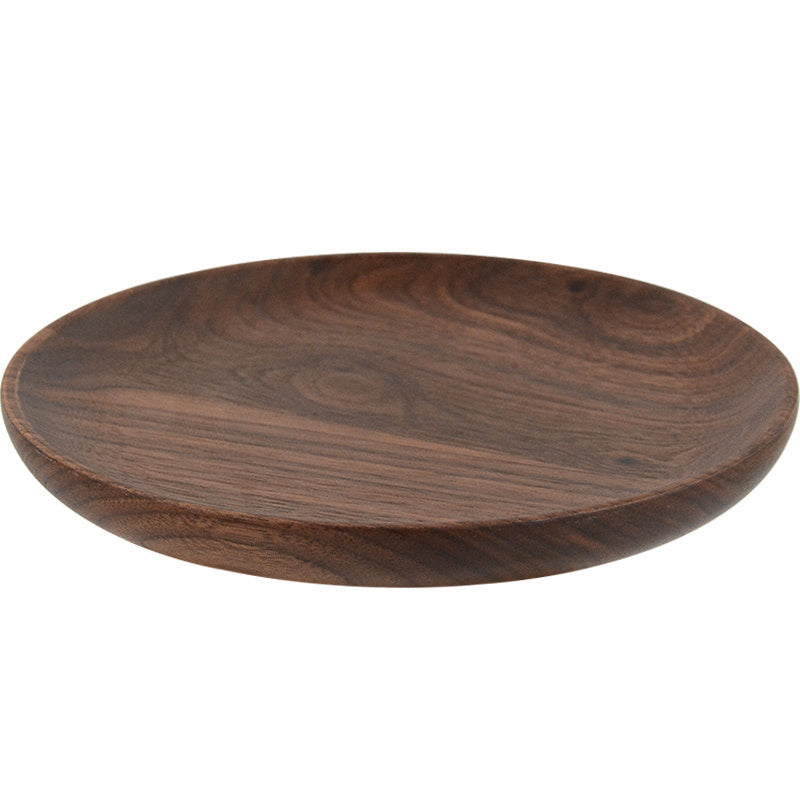 Japanese Wooden Fruit Bowl Round Wooden Plate Idea