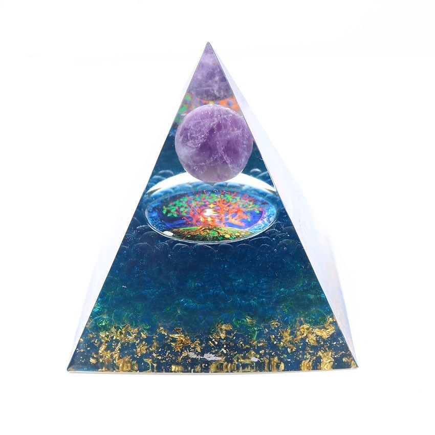 Crystal Ball Pyramid Ogang 3D Symbol Tree of Life