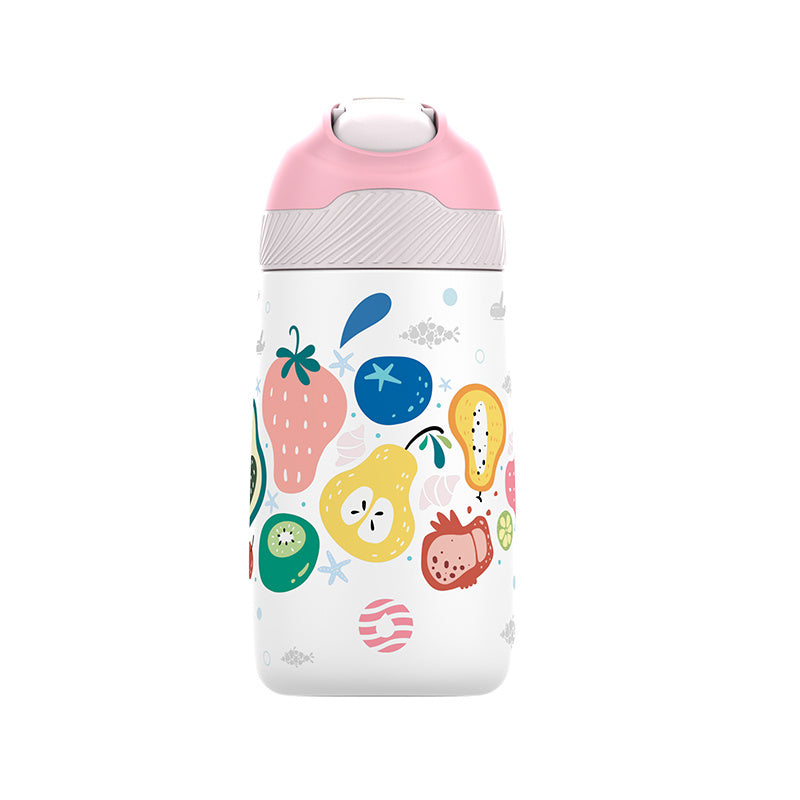 Children's Vacuum Kettle Cute Dinosaur Drawing Thermos