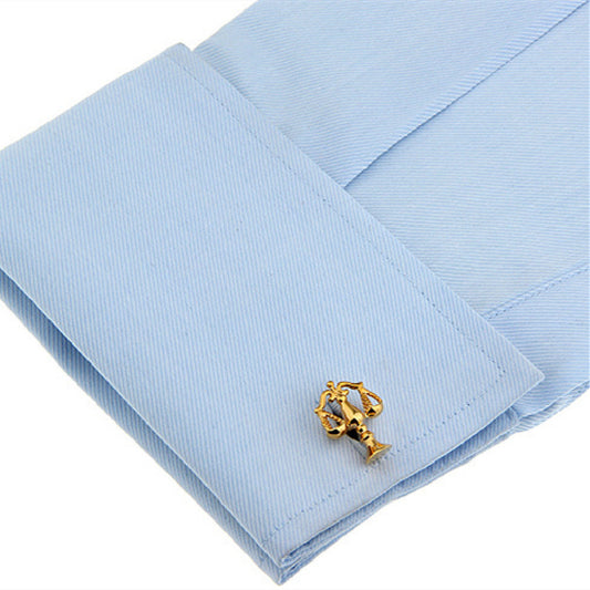 Earthy Gold Scale Balance Cufflinks