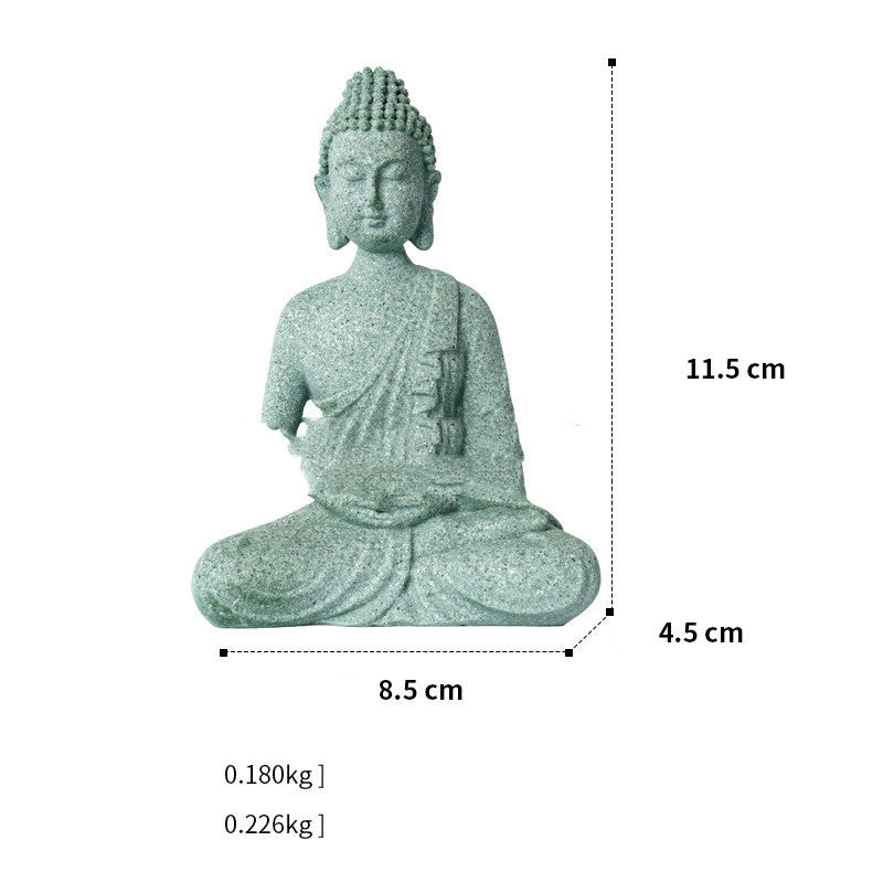 New Chinese Stone Buddha Crafts Creative Ornament Home Decor