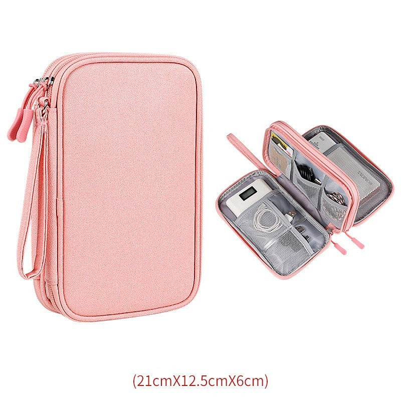 Multifunctional Portable Organizer Bag Storage Bag Box Hard Drive Data Cable Headset