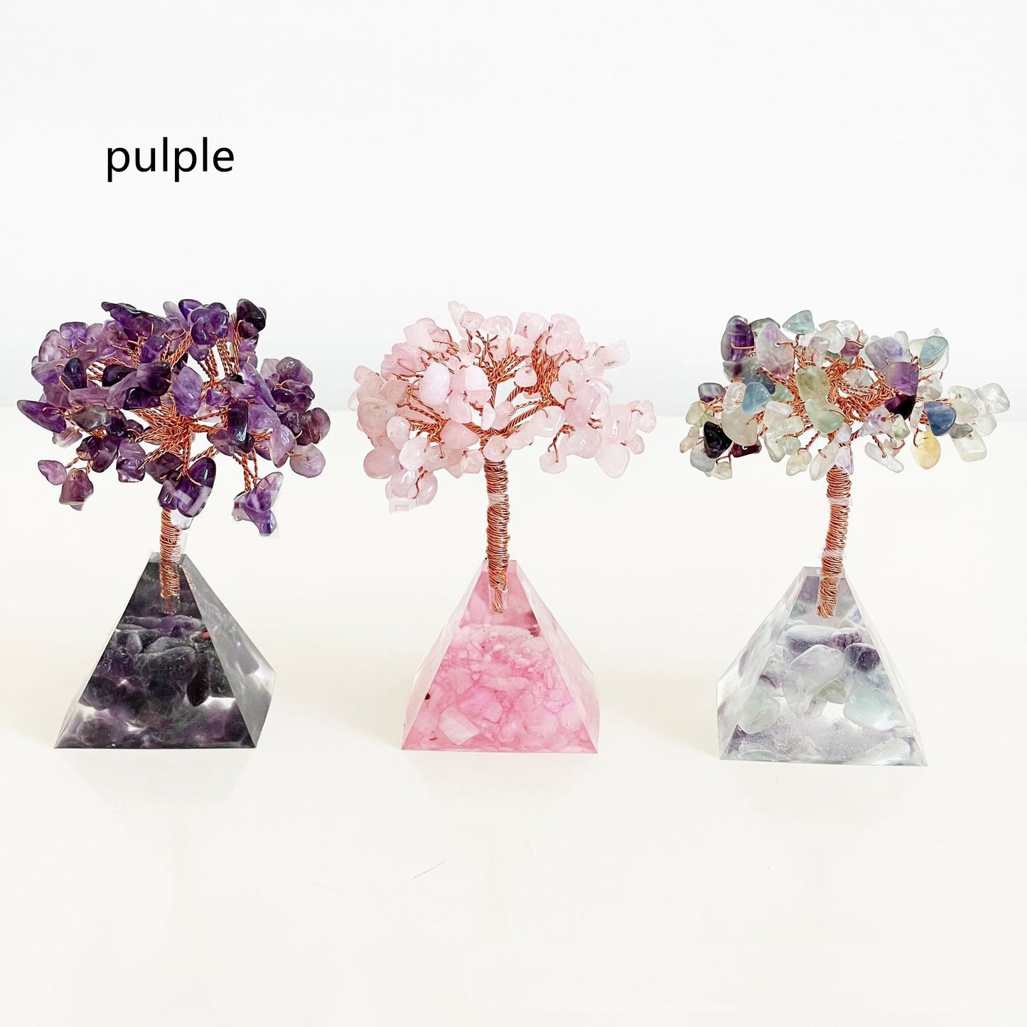 Creative Crystal Gravel Fortune Tree Decorative Crafts