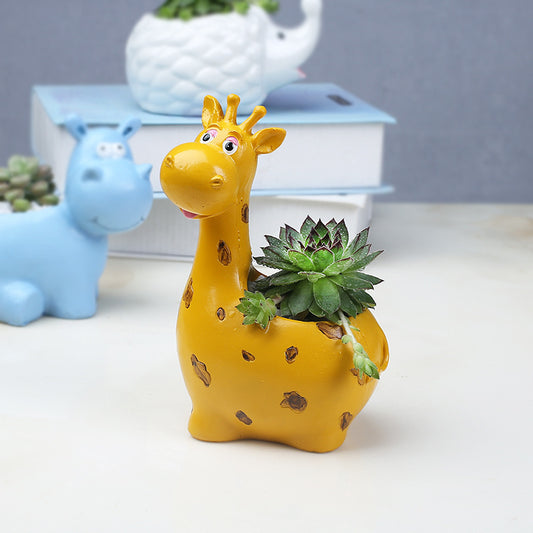 Cartoon Animal Resin Flower Pot Gardening