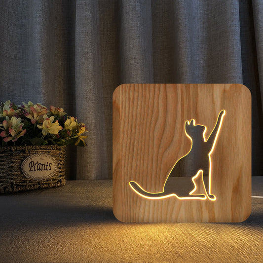 Cat Shape Christmas Night Light