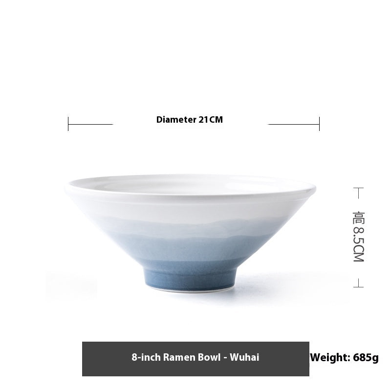 Ceramic Ramen Bowl Large Stylish And Good-looking Tableware