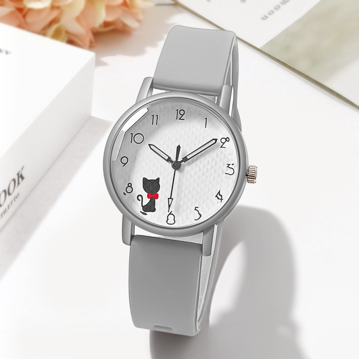 Female Student Silicone Strap Quartz