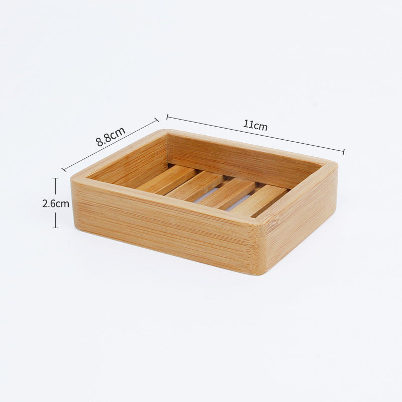 Bamboo and wood drain soap box soap dish