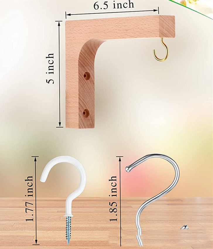 Hanging Plant Hook Indoor Wooden