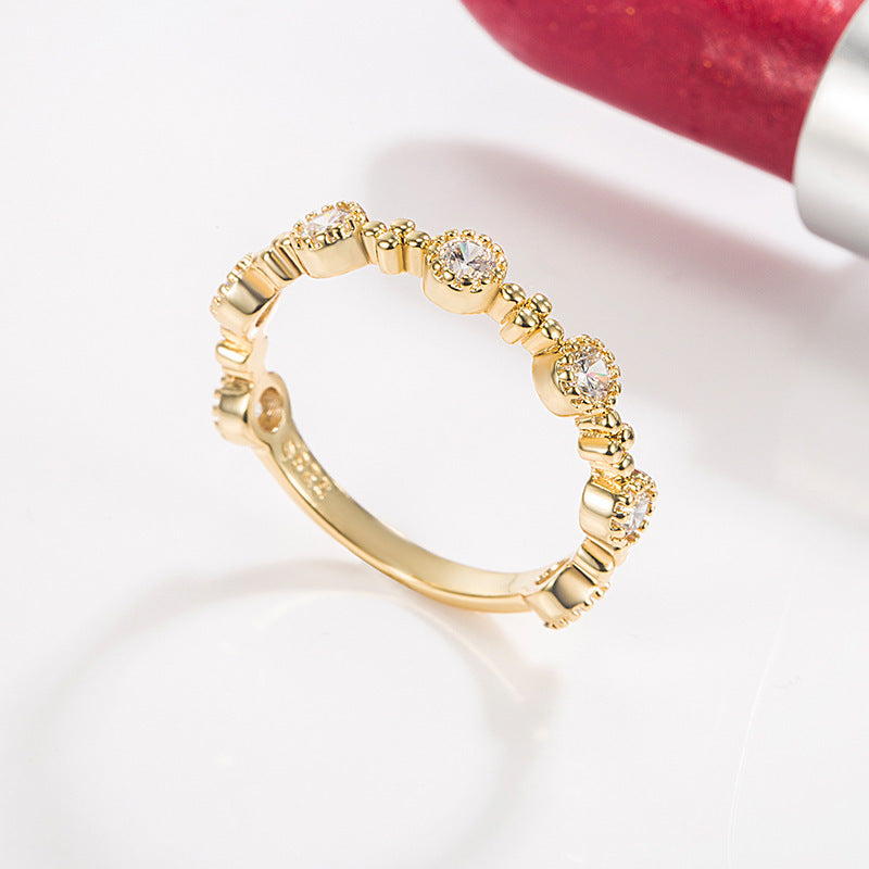 Special-interest Design Diamond-studded Ring