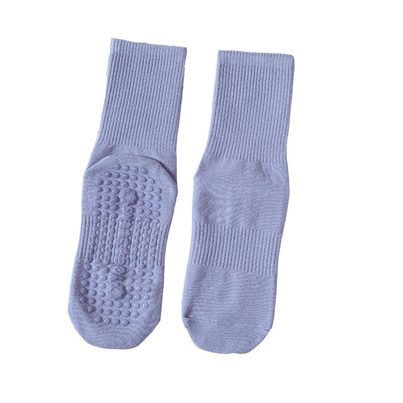 Women's Silicone Bottom Non-slip Mid-calf Yoga Socks