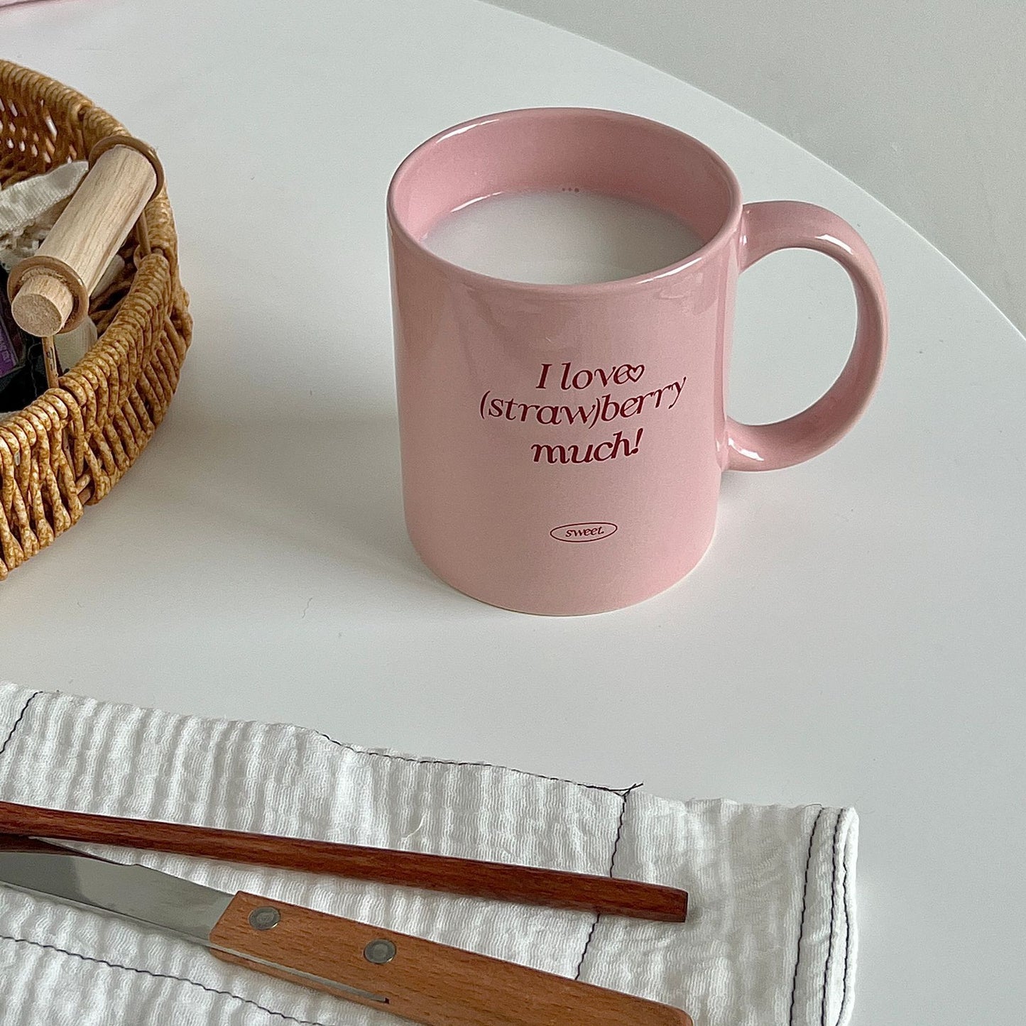 Design Romantic English Printing Ceramic Mug