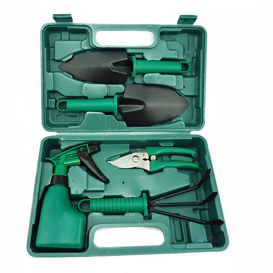 Five-piece Garden Tool Plastic Box Plastic Garden Tool Set