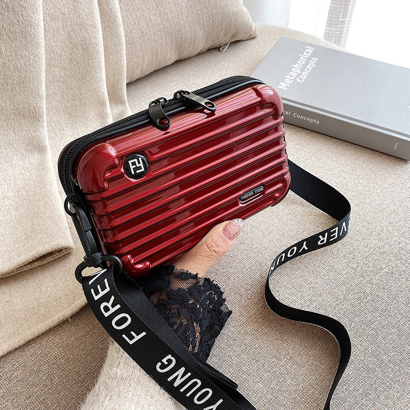 Women's Fashion Mini Luggage Shape Shoulder Crossbody Bag