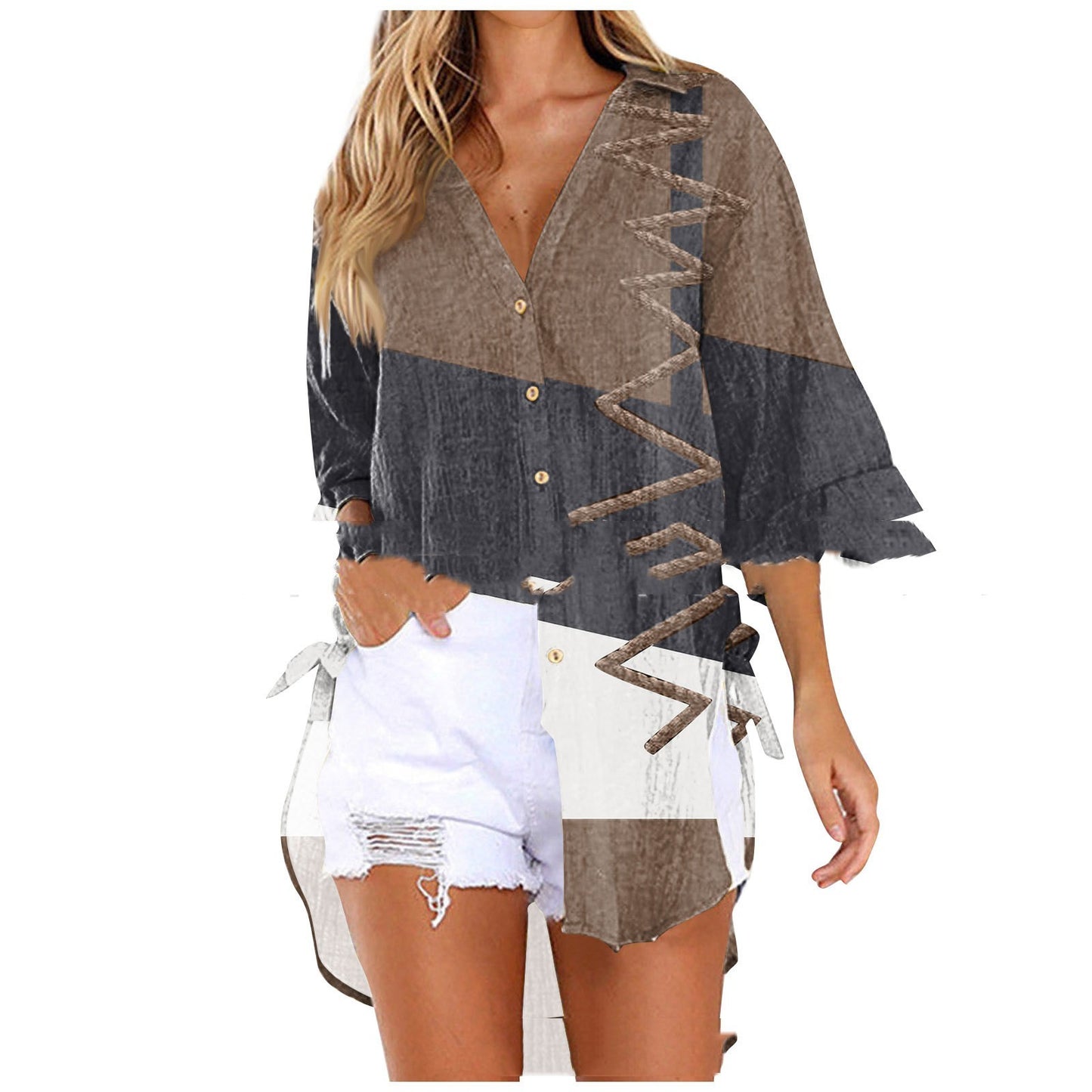 Medium To Long Loose Casual Shirt