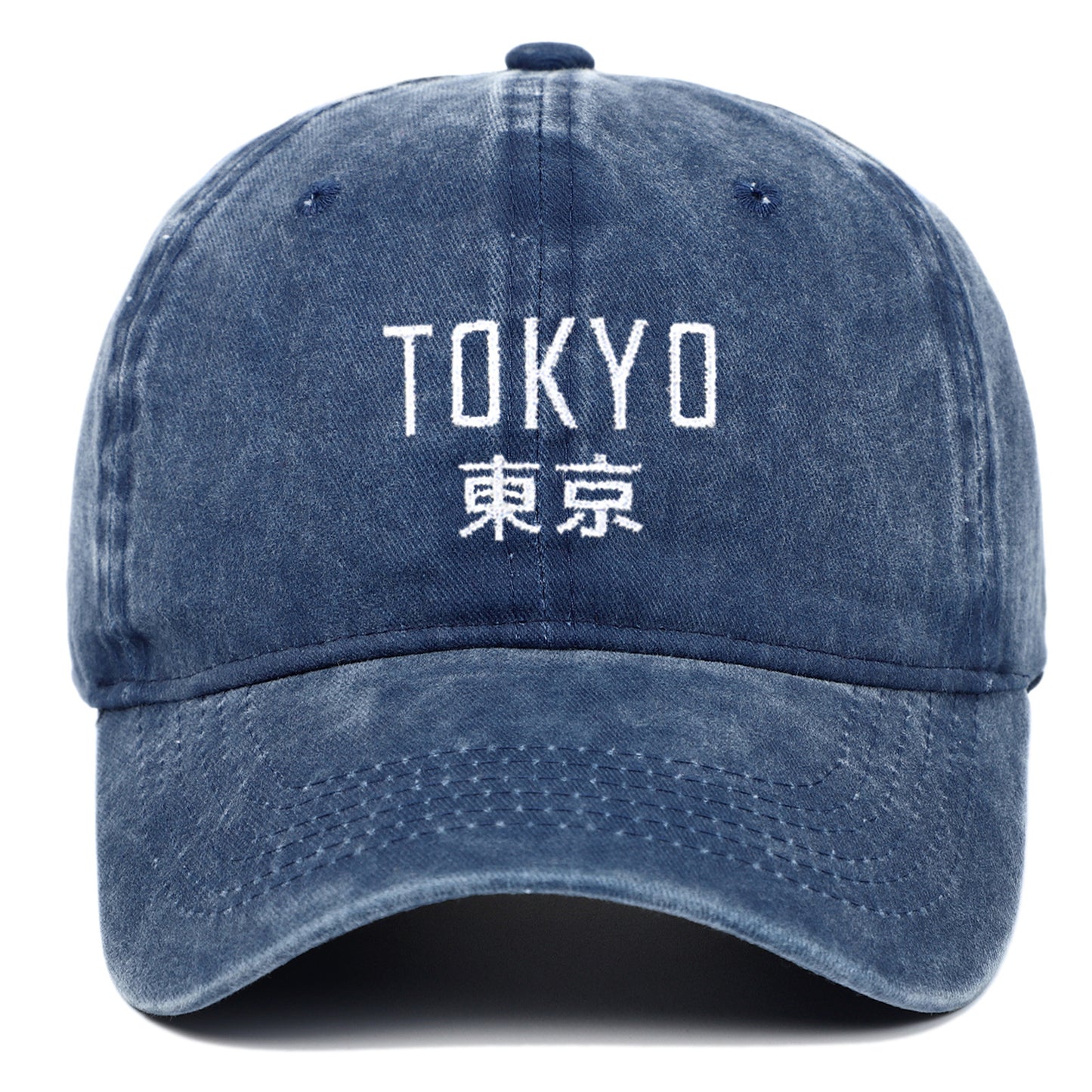 New Retro Washed Simple Tokyo Letters Hat