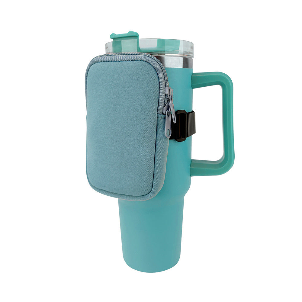 New Neoprene Cup Body Bag 40oz Water Cup Out Portable Small Bag Cow Multi-functional Key And COIN Case