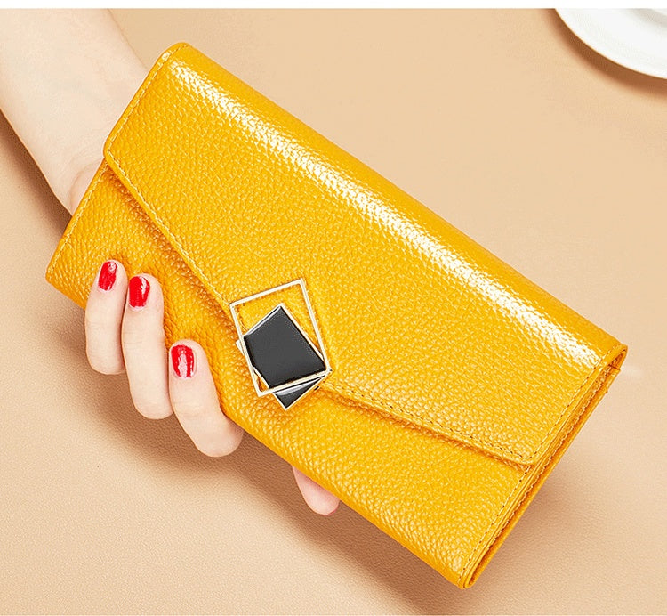 Women's Long Fashion Large-capacity Genuine Leather Wallet