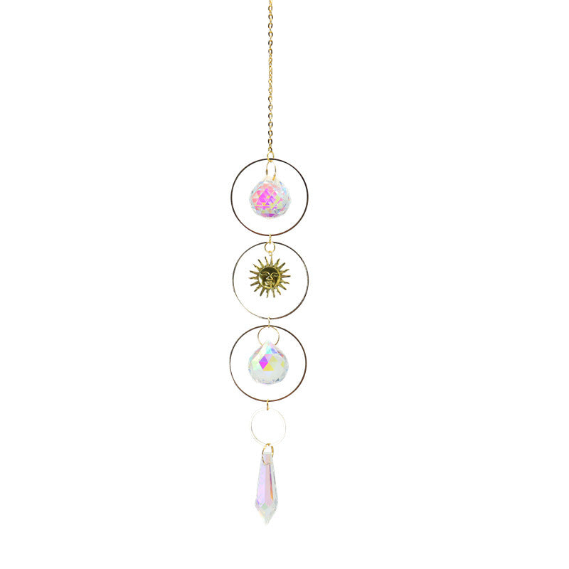 Moon Star Sun Catcher Garden Crystal Wind Chime