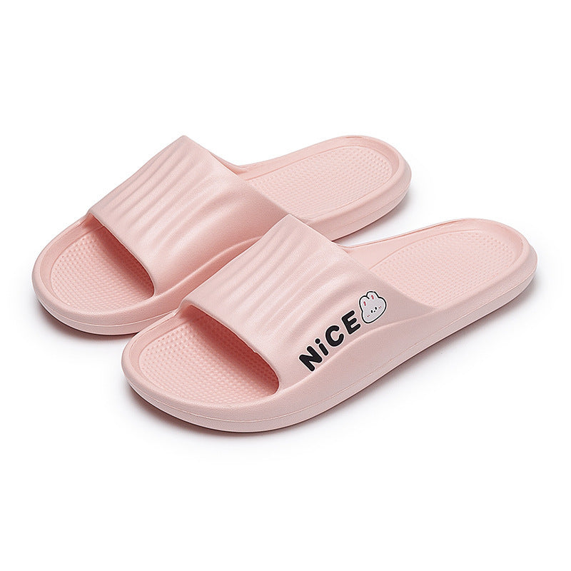 Bathroom Household Minimalist Cartoon Pattern Slippers