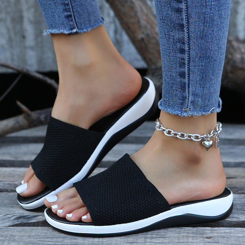 Women Shoes Summer Flat Sandals Casual Indoor Outdoor Slipper For Beach Shoes