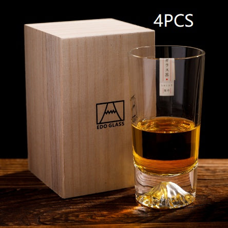 Household Compact Japanese Mount Whiskey Glass
