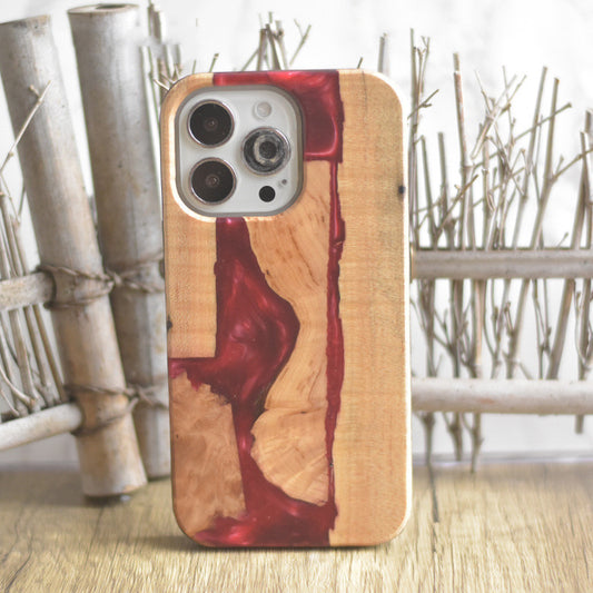 Suitable For Iphone13pro Max Wood Resin Wood Phone Case