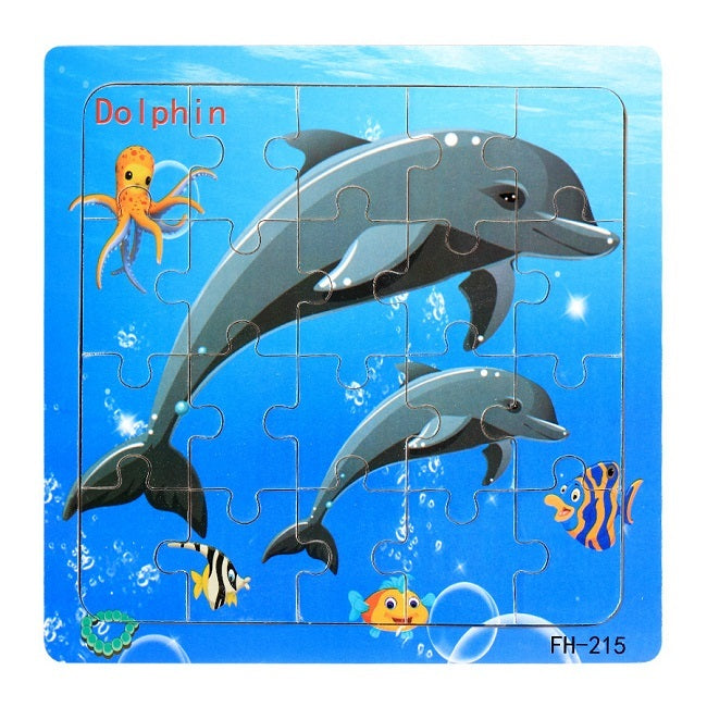 Wooden jigsaw puzzle toy