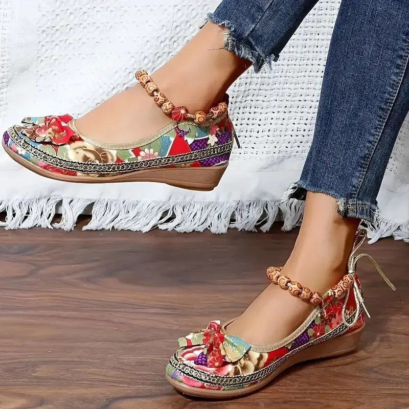 Women's Plus Size Ethnic Style Platform Sandals