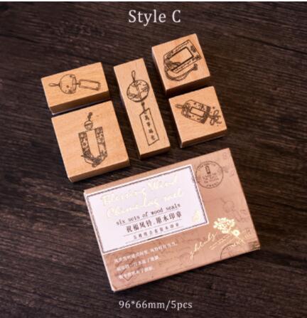 Wooden stamp toy