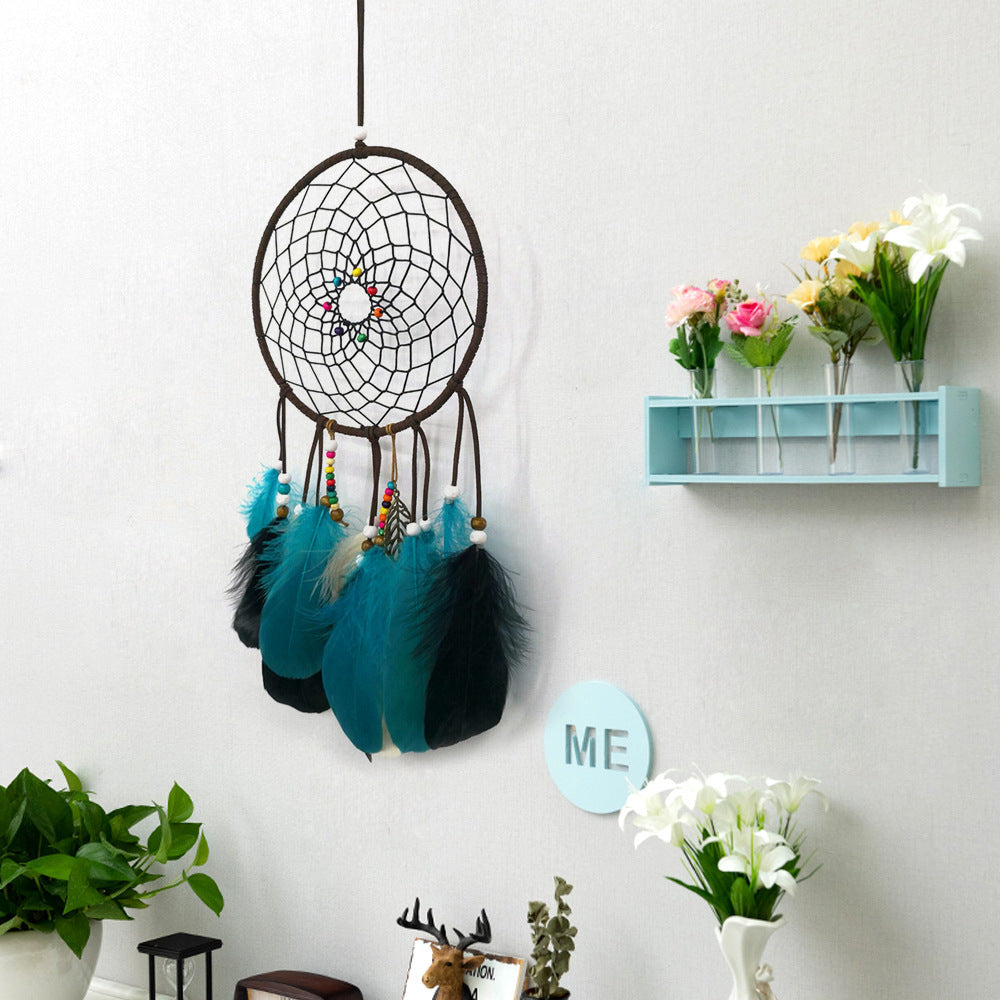 Dark And Retro Home Dream Catcher Pendant