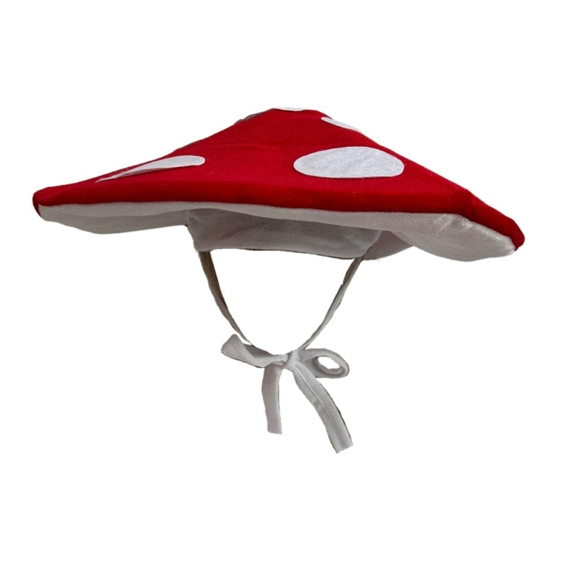 Craft Gift Mushroom Hat With Rope Funny Halloween Easter Hat