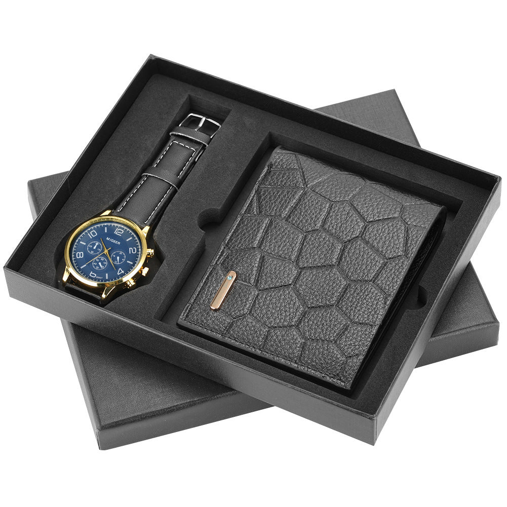 Quartz Watch Wallet Boutique Suit