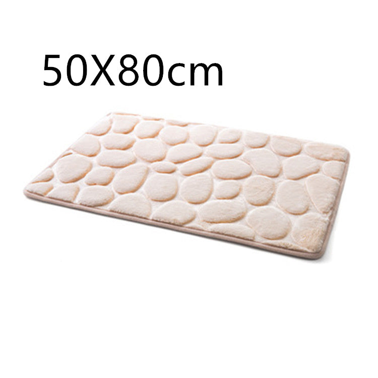 3D Cobblestone Carpet Bedroom Living Room Floor Mat