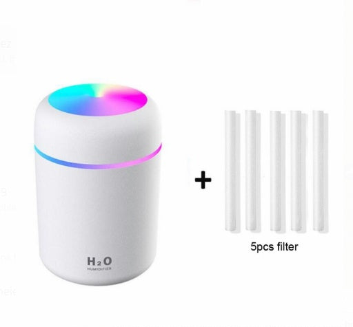 Home Car Charging Colorful Air Humidifier Usb Water Replenishment