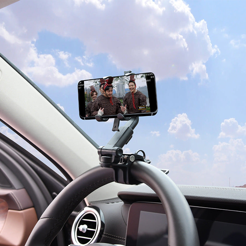 Sun Visor Chuck Car Mount Multifunctional Navigation Mount Rearview Mirror Holder Car Mobile