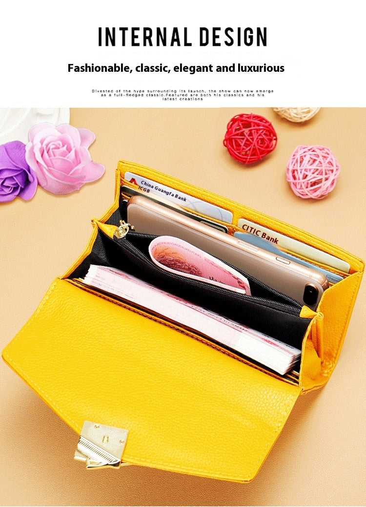 Women's Long Fashion Large-capacity Genuine Leather Wallet