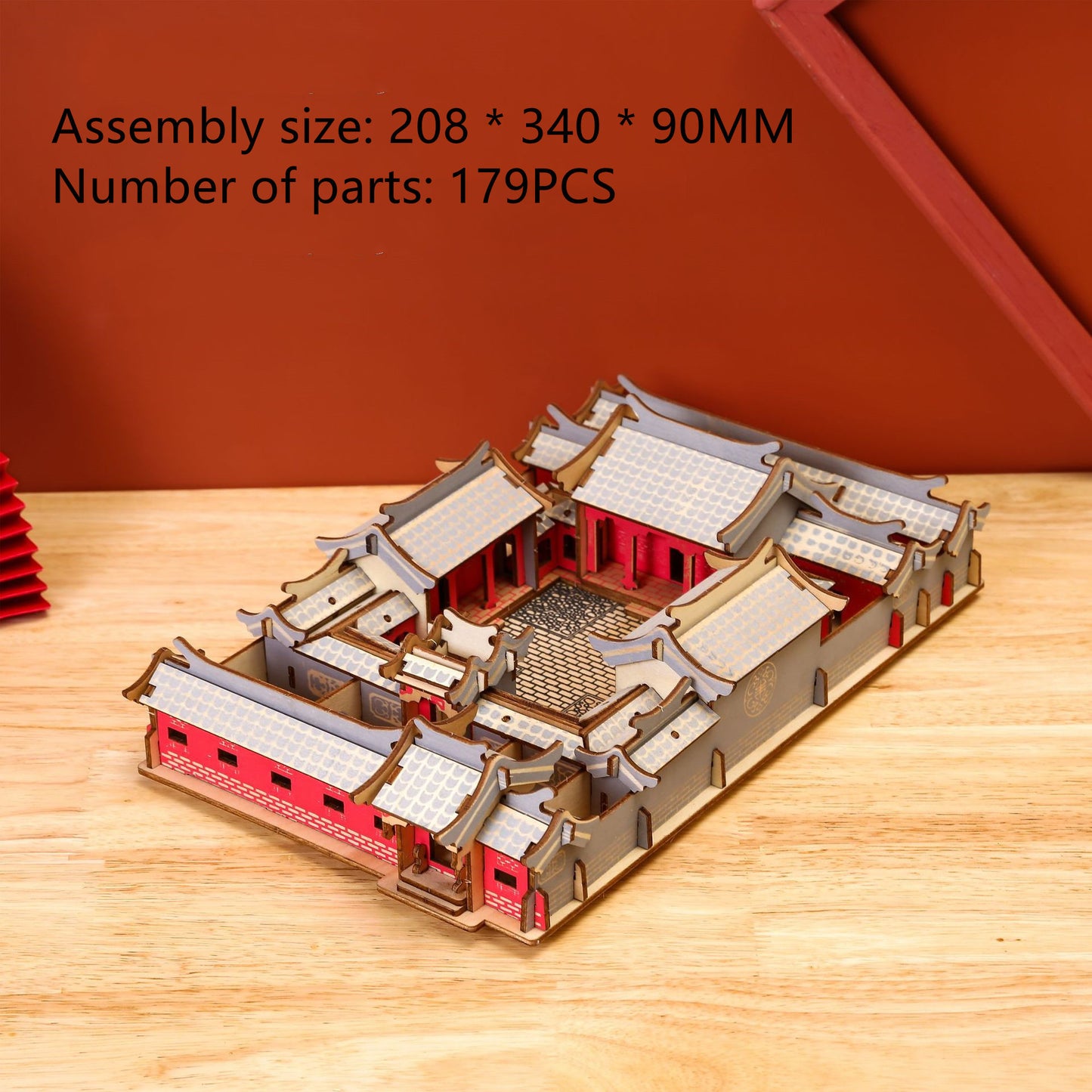 3D Three-dimensional Wooden Jigsaw Puzzle Building Wooden Model Decoration