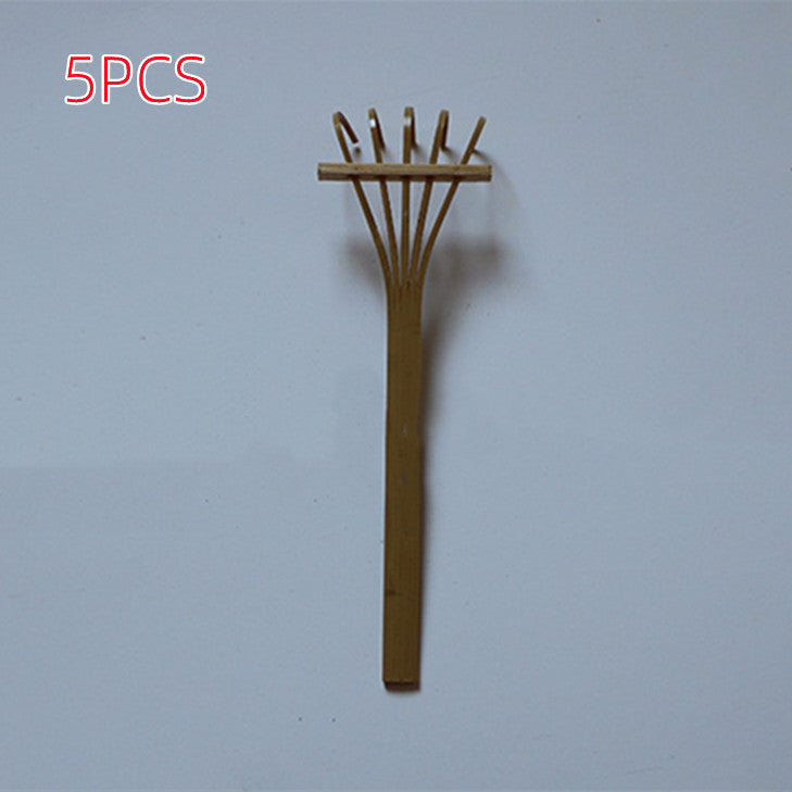 Pure Handmade Small 5 Teeth Hand Creative Sand Table Bamboo Rake Small Crafts