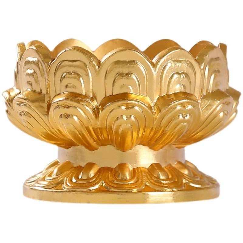 Alloy Lotus Butter Lamp Holder All Metal High Temperature Resistance