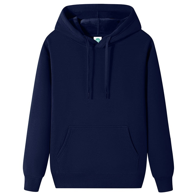 Fleece-lined Thick Student Hoodie Warm Top Casual