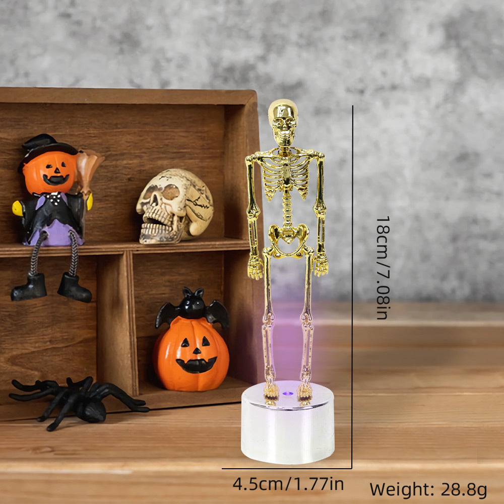 Luminous Halloween Decorations Skull Skeleton Desktop Ornaments